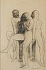 Guy Pene Du Bois Graphite Drawing Nudes
