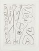 A.R. Penck "Ubergang (Passage)" Drypoint