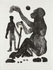 A.R. Penck "Begegnung (Encounter)" Lithograph
