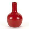 Venini Murano Red Vase with Label