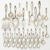 Grp: 32 pc Whiting Lilly Pattern Silver 1352g