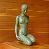 Life Size Coquillay Bronze Sculpture of a Kneeling Woman