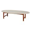 Marble Top Oval Coffee Table Dux of Sweden
