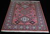 ANTIQUE HAND KNOTTED PERSIAN HERIZ RUG