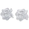 Pair of Lalique Anemone Crystal Candle Holders