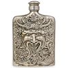 Godinger Silver Plated Bacchus Flask