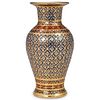Thai Benjarong 18K Enameled Porcelain Vase