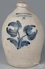 Pennsylvania stoneware jug, 19th c., impressed Cowden & Wilcox Harrisburg PA