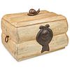 Handcrafted Large Wooden Lidded Box