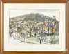 Charles X. Carlson (American 1902-1991), watercolor, titled Ephrata, signed lower right, 15'' x 21''