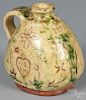Sgrafitto decorated redware jug, spuriously dated 1797, 5 3/4'' h.