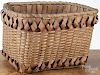 Maine Native American Indian gathering basket, early 20th c., 11'' h., 14 1/2'' w.