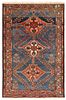 ANTIQUE PERSIAN MALAYER RUG - No reserve. 5 ft 3 in x 3 ft 5 in (1.60m x 1.04m).