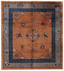 ANTIQUE CHINESE CARPET - No reserve. 10 ft 3 in x 9 ft 3 in (3.12m x 2.81m)