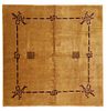 ANTIQUE ART DECO CHINESE CARPET - No reserve. 9 ft 10 in x 9 ft 9 in (2.99m x 2.97 m)