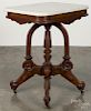 Victorian marble top stand, 30 1/4'' h., 24'' w.
