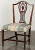 Hepplewhite mahogany dining chair, ca. 1800.