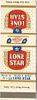 1954 Lone Star Beer 113mm long TX-LS-10a Thanks for taking a break for a cold Lone Star