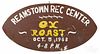 Painted sign for Reamstown Rec Center Ox Roast 1968, 24'' x 47''.