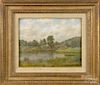 Gardner Reckard (American 1858-1908), oil on canvas landscape, signed lower right and dated '90
