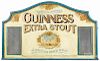 Painted Guinness Extra Stout sign, 39 1/2'' x 66''.