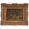 THEOBALD MICHAU HOLANDA 1676 - 1765 INTERIOR DE TABERNA Óleo sobre tela Firmado 18 x 26 cm | THEOBALD MICHAU HOLANDA 1676 - 1765 INTERIOR DE TABERNA O