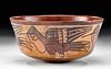 Nazca Polychrome Hummingbird Bowl