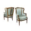 Pair of French Louis XVI Style Bergere Chairs