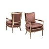 Pair of French Louis XVI Directoire Arm Chairs