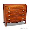 Federal Cherry and Mahogany Veneer Chest of Drawers