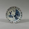 Delft Blue and White Chinoiserie-decorated Plate