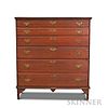 Chippendale Red-stained Maple Blanket Chest