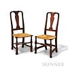 Two Queen Anne Cherry Side Chairs