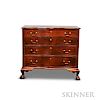 Chippendale Carved Cherry Reverse-serpentine Chest of Drawers