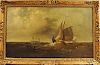 Franklin Briscoe (Pennsylvania/Maryland, 1844-1903)       Coastal View with Ships.