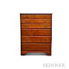 Chippendale Pine Tall Chest of Drawers