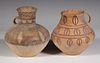 (2) CHINESE NEOLITHIC POTTERY JARS, CAIYUAN CULTURE (2600 - 2200 BC)