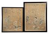 (2) FRAMED FRAGMENTS OF EARLY CHINESE SILK EMBROIDERED TEXTILES