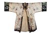 CHINESE EMBROIDERED SILK ROBE