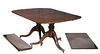 DUNCAN PHYFE DOUBLE PEDESTAL DINING TABLE