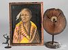 Three Native American subject items