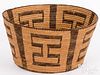 Apache Indian coiled basket, ca. 1900