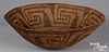 Round bottomed Pima Indian coiled tray basket