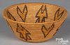Paiute Indian coiled basket, ca. 1940