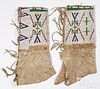Sioux Indian child's beaded hide leggings, 19th c.