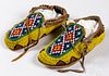 Plains Indian beaded moccasins