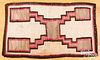 Navajo Indian simplistic storm pattern rug