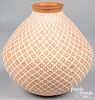 Mata Ortiz geometric decorated pottery vessel