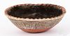 Early Acoma Pueblo Indian painted pottery bowl