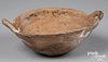 Anasazi Pueblo Indian oval pottery bowl